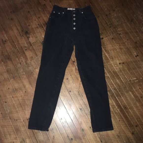 Vintage 80’s black button up Original Jenjer jeans - Picture 1 of 4